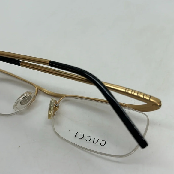 Gucci GG1850 COL.04 135 Eyeglasses Frames RXable.  Case Bag. Brushed Gold. New - Picture 13 of 14
